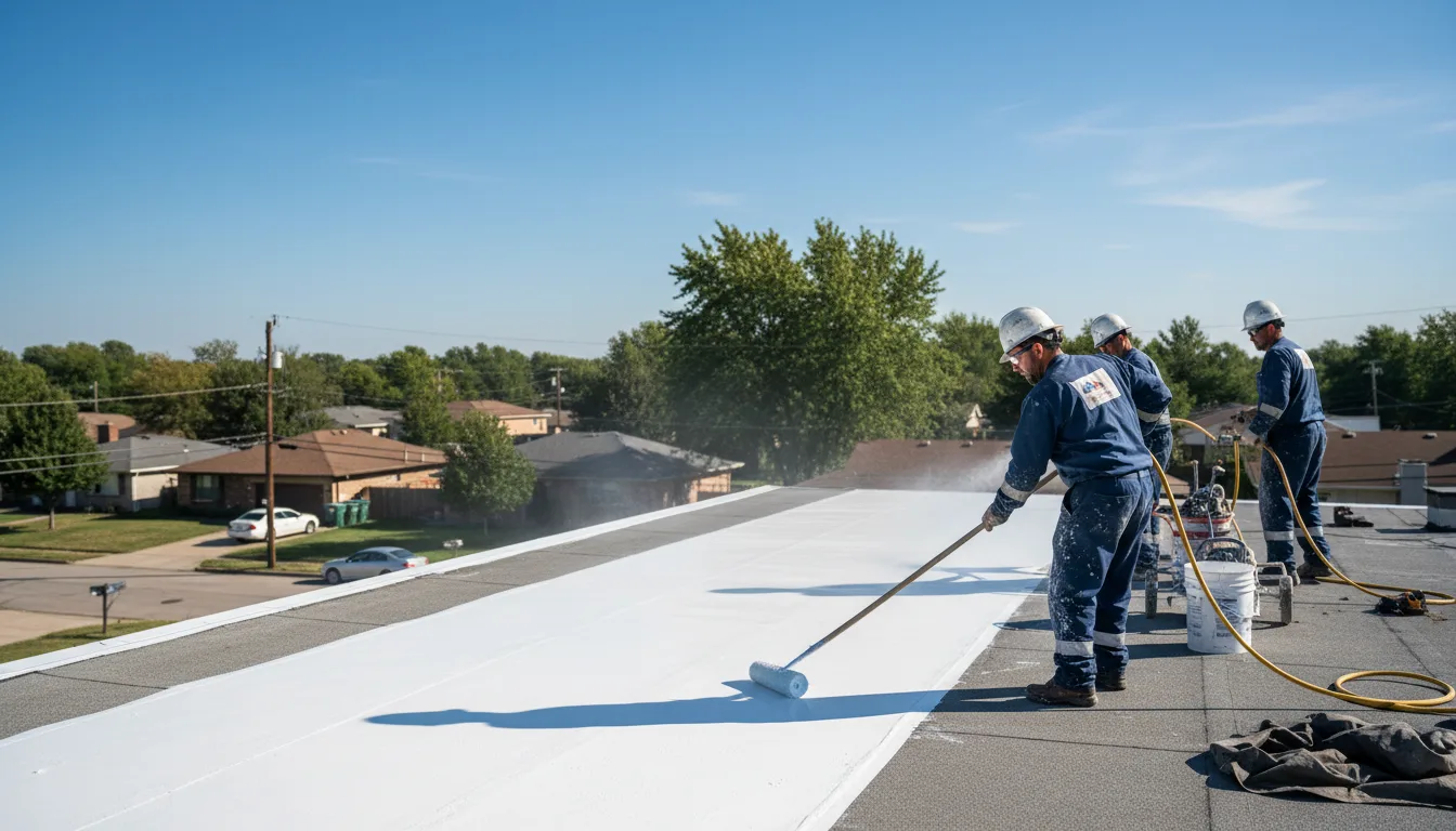 Commercial roof coating in Middle Village, NY near me